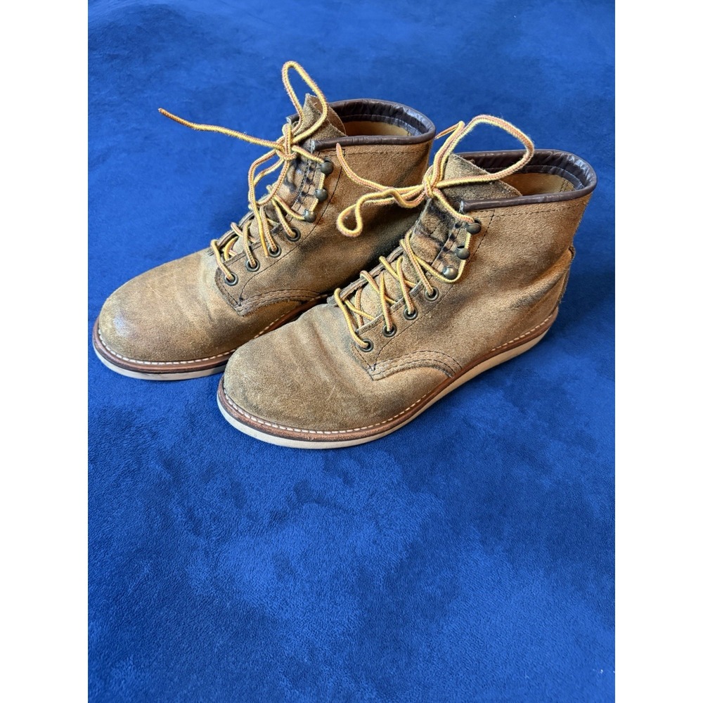 Vtg Red Wing Heritage Rover Boots Muleskinner Roughout Leather 2953 Mens 7.5D - Picture 12 of 15